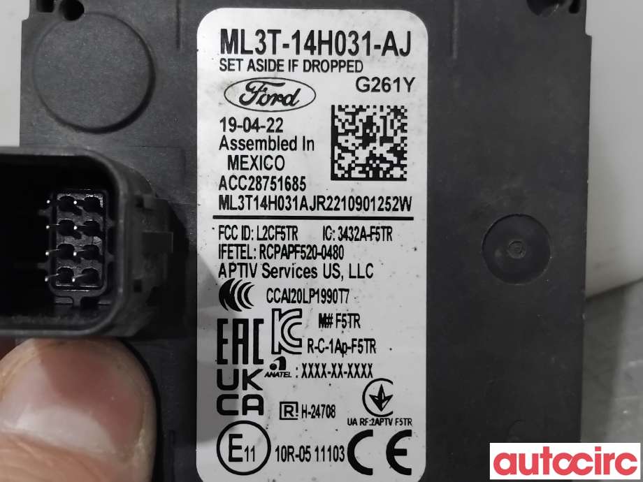 Sensor radar til Ford Mustang Mach-e 2020-->>  (FORD (US)|2657693|ACC28751685|ML3T-14H031-AJ)