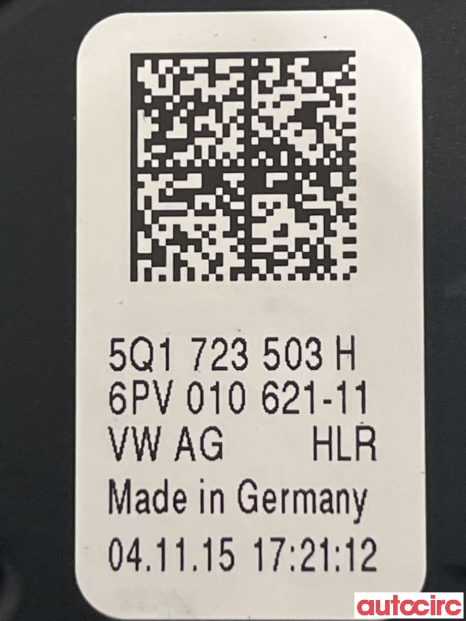 Pedal gass til VW Golf VII 2012-2017 (Fase 1)  (VOLKSWAGEN|5Q1723503H|6PV010621-11|5Q1723503K)
