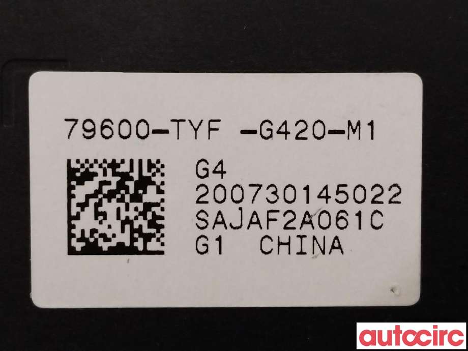 Styreenhet klima/aircondition til Honda e 2020-->>  (HONDA|79600-TYF-G42|79600-TYF-G420-M1)