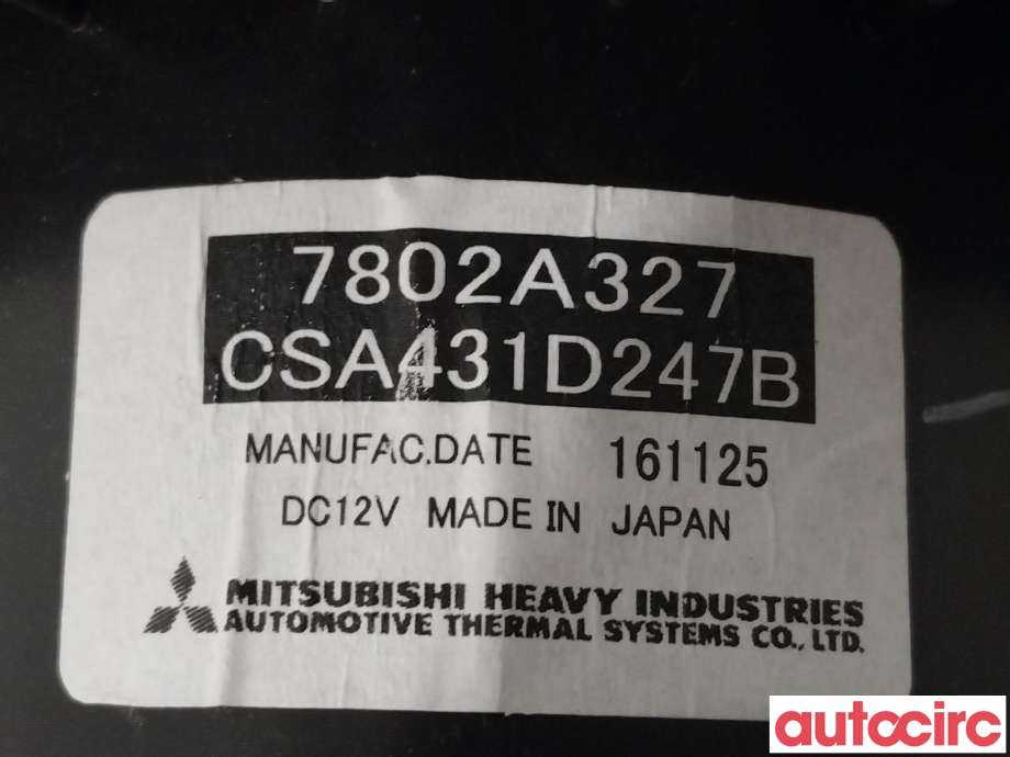 Varmeapparat motor til Mitsubishi Outlander 2015-->> (Type III, Fase 2)  (MITSUBISHI|7802A327|CSA431D247B)
