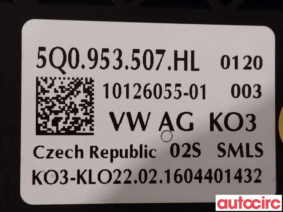 Bryter combi til VW e-Golf 2014-2017 (Fase 1)  (VOLKSWAGEN|5Q1953507M||5Q1953507HL)