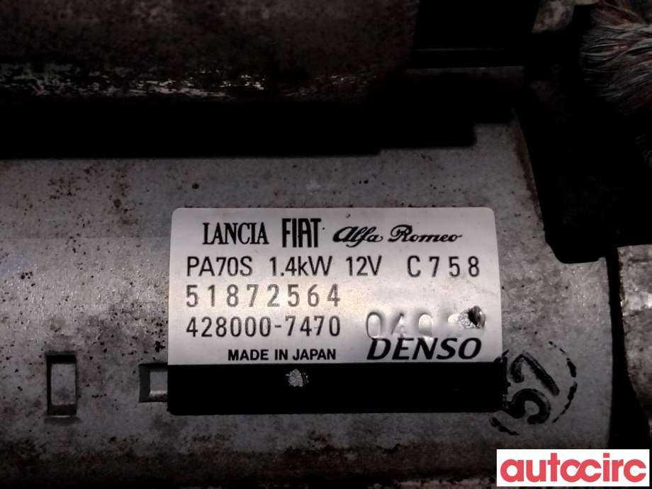 Starter til Fiat 500 2008-2020  (FIAT|51872564|428000-7470|51938439)