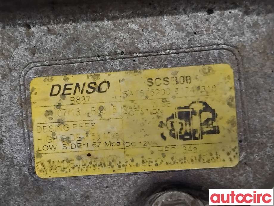 Aircondition kompressor til Fiat 500 2008-2020  (FIAT|71785268|SCSB06|51747318)