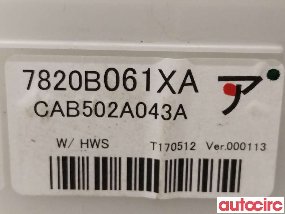 Varmeapparat betjening til Mitsubishi Outlander 2015-->> (Type III, Fase 2)  (MITSUBISHI|7820B061XA|CAB502A043A)