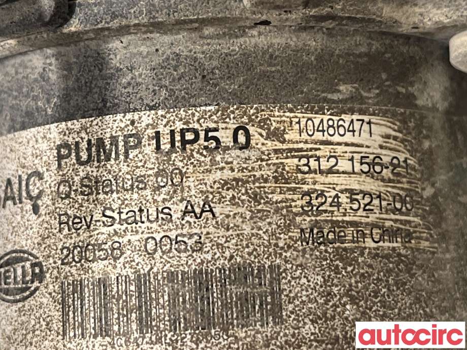 Vakuumpumpe til MG ZS EV 2019-2021 (Type I, Fase 1)  (MG|10486471|312156-21)