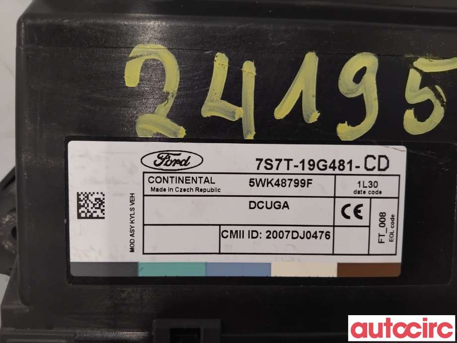 Styreenhet nøkkelfri/keyless til Ford Mondeo 2011-2014 (Type IV, Fase 2) (FORD|1796482|5WK48799F|7S7T-19G481-CD)