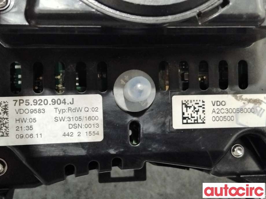 Instrumentpanel til Porsche Cayenne 2010-2017 (92A) (92A) (PORSCHE|95864114412|A2C30058000|7P5920904J)
