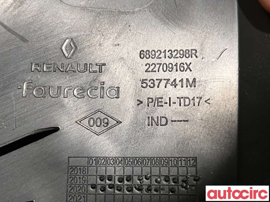 Innredning pakke til Renault Zoe 2013-2019 (Fase 1)  (RENAULT|689217872R||689213298R)
