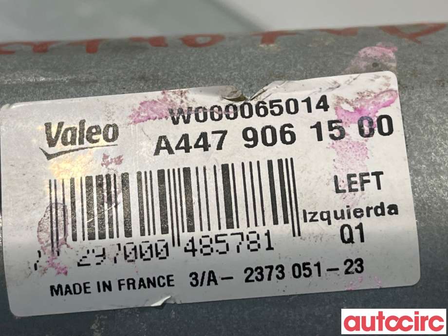 Viskermotor bakrute til Mercedes Vito 2014-->> (W447) (W447) (MERCEDES|A4479061500)