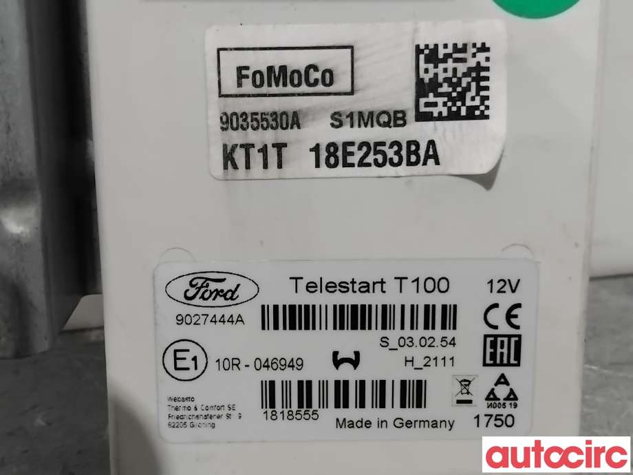 Styreenhet diverse til Ford Transit Connect 2018-->> Type II, Fase 2  (FORD|2606351|9035530A|KT1T18E253BA)