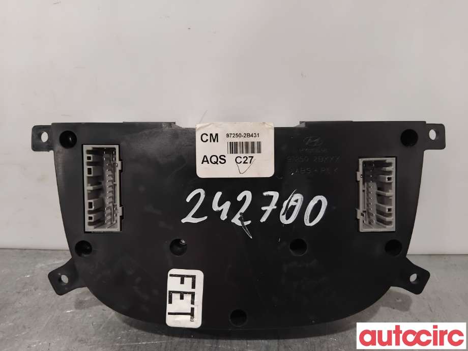 Varmeapparat betjening til Hyundai Santa Fe 2006-2009 (Type II, Fase 1)  (HYUNDAI|972502B431CA||97250-2B431)