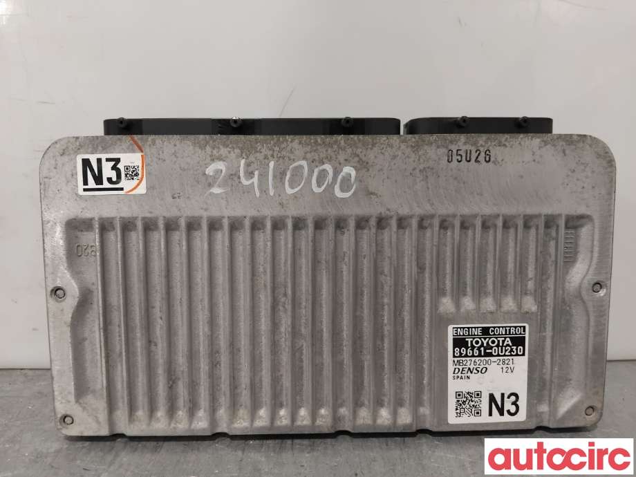 Styreenhet motor til Toyota Yaris 2014-2020 (Type III, Fase 2)  (TOYOTA|896610U230|MB276200-2821|89661-0U230)