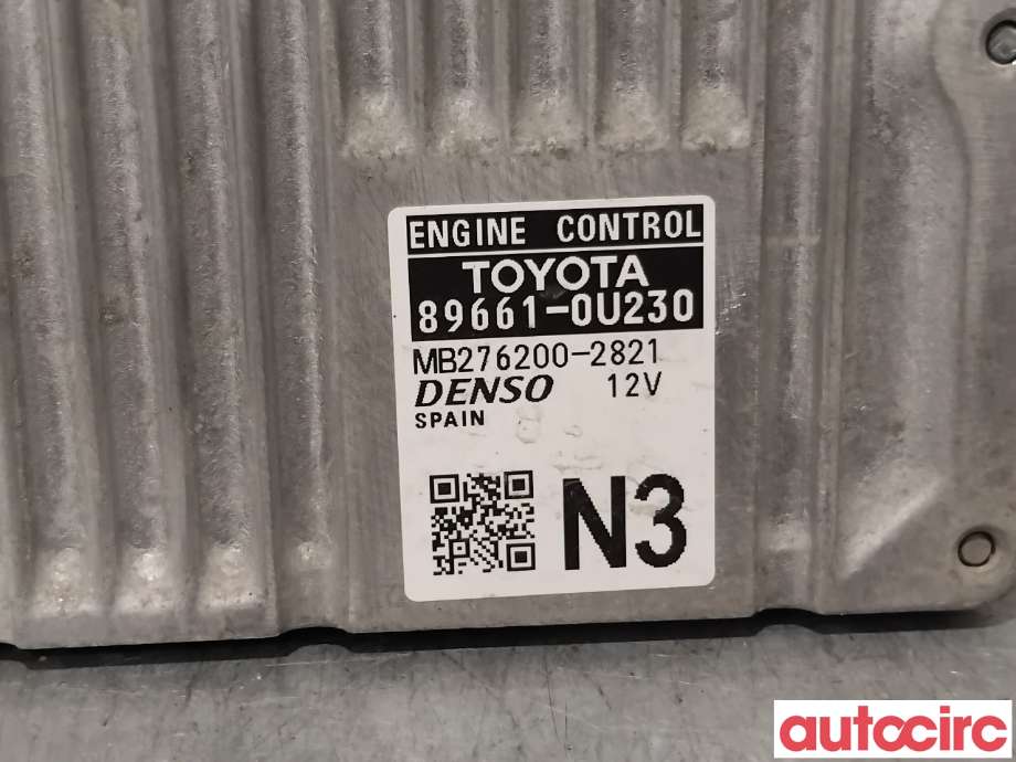 Styreenhet motor til Toyota Yaris 2014-2020 (Type III, Fase 2)  (TOYOTA|896610U230|MB276200-2821|89661-0U230)
