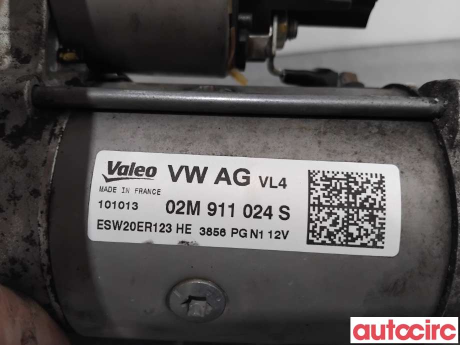 Starter diesel til VW Golf VII 2012-2017 (Fase 1)  (VOLKSWAGEN|02M911024SX|ESW20ER123|02M911024S)