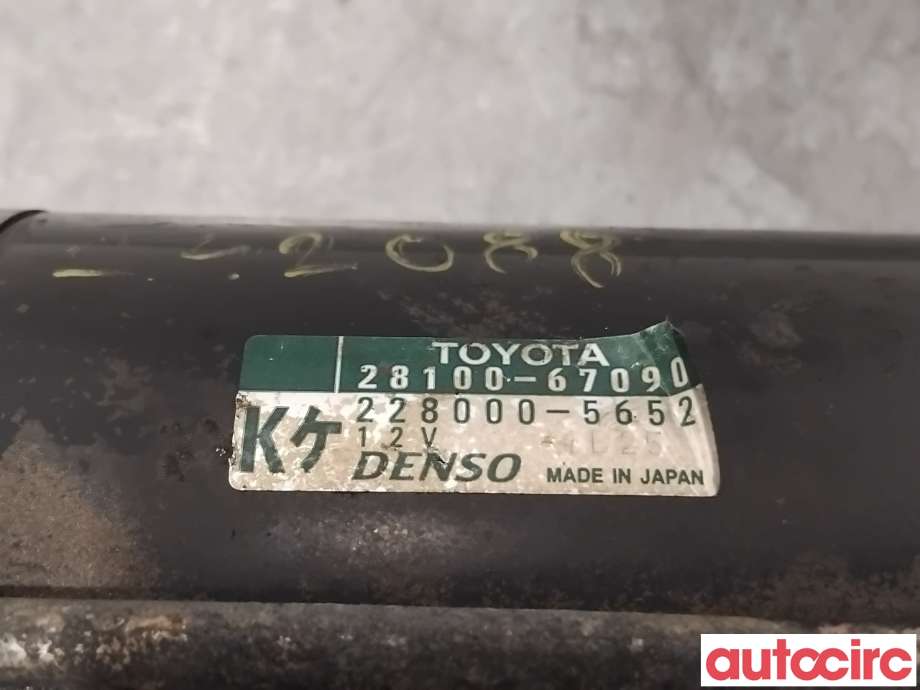 Starter diesel til Toyota Land Cruiser 100 1998-2007 (TOYOTA|2810067090|228000-5652|28100-67090)