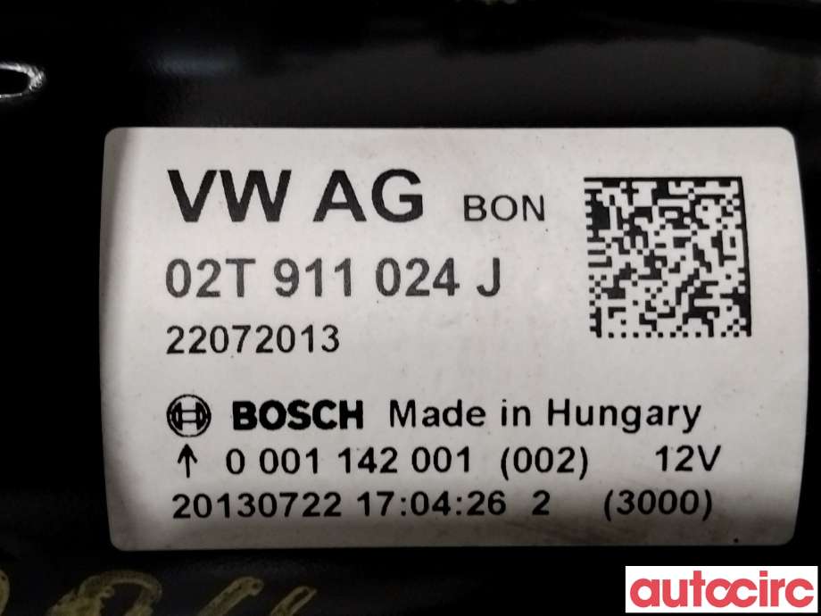 Starter til Škoda Rapid 2012-2019 (SKODA|02T911024JX|0001142001|02T911024J)