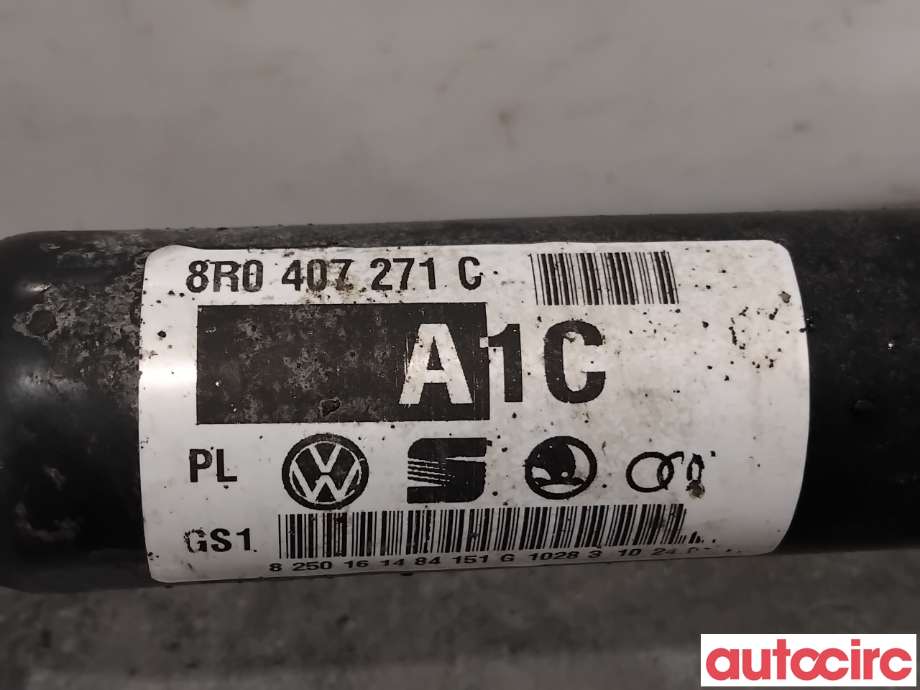 Drivaksel venstre foran til Audi Q5 2008-2012 (Type I, Fase 1)  (AUDI|8R0407271CX|A1C|8R0407271C)