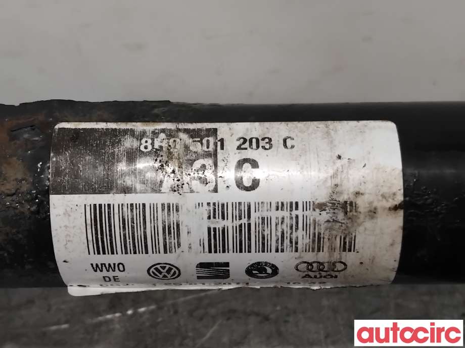 Drivaksel venstre bak til Audi Q5 2008-2012 (Type I, Fase 1)  (AUDI|8R0501203CX|A3C|8R0501203C)