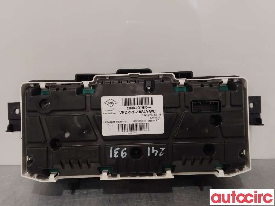 Instrumentpanel til Renault Captur 2013-2020 (Type I)  (RENAULT|248104016R)