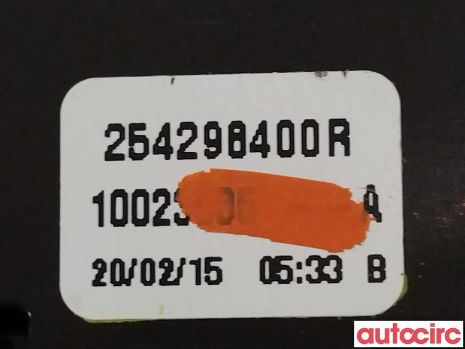 Bryter diverse til Renault Captur 2013-2020 (Type I)  (RENAULT|254298400R)