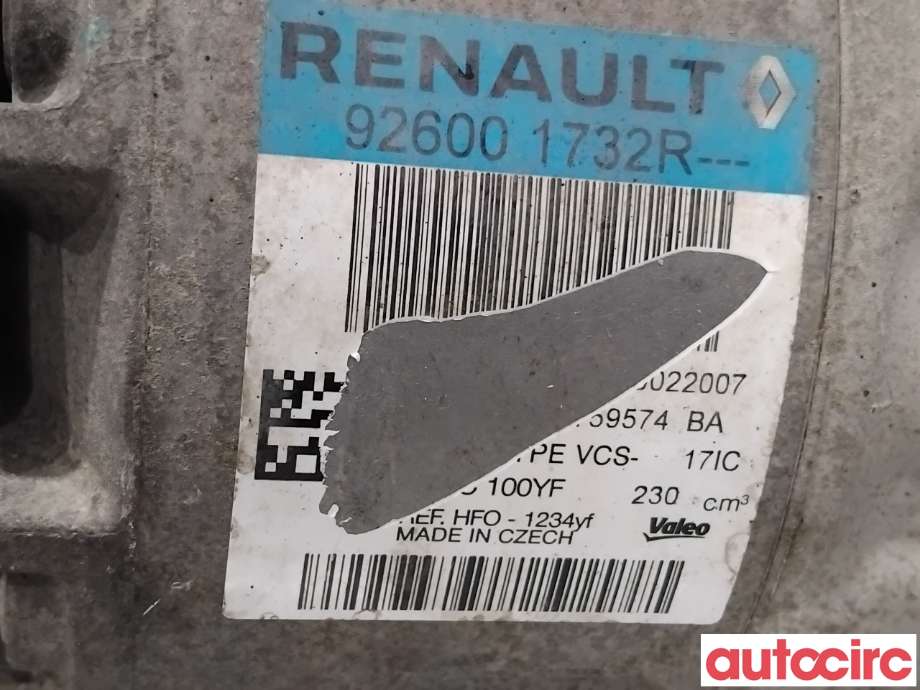 Aircondition kompressor til Nissan NV300 2016-->>  (NISSAN|9260000Q0J|VCS-17IC|926001732R)