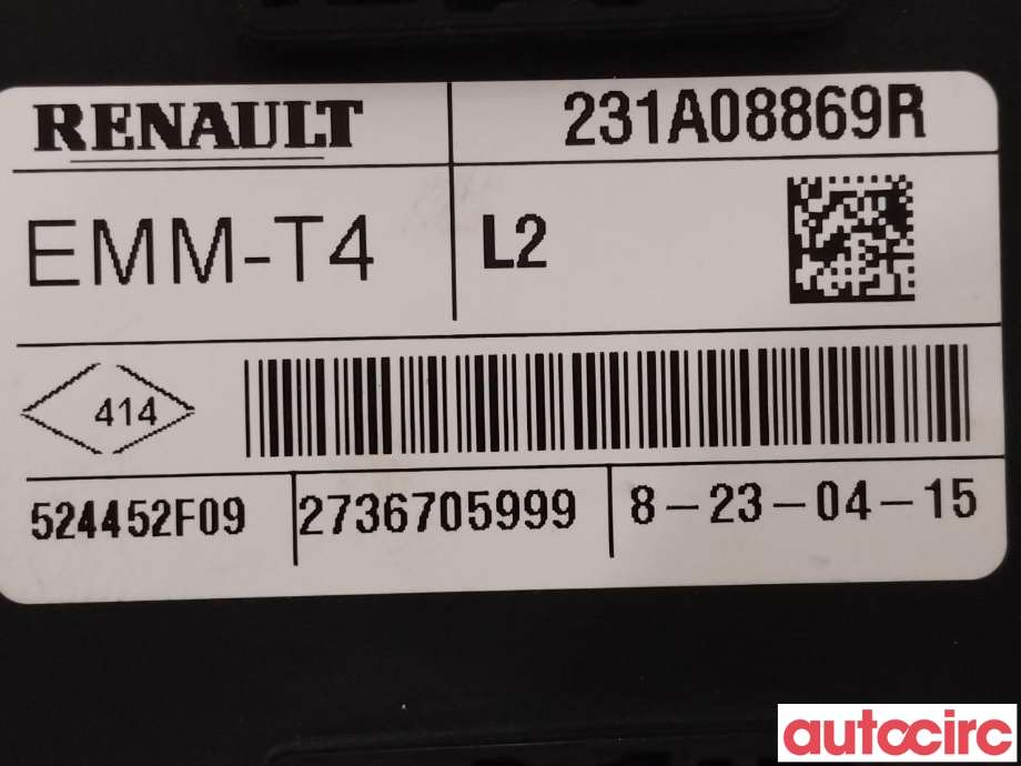 Styreenhet dør venstre foran til Renault Captur 2013-2020 (Type I)  (RENAULT|231A08869R)