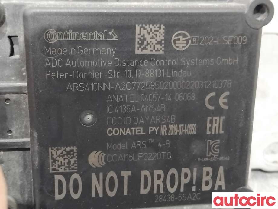 Sensor radar til Nissan Leaf 2018-->> (Type II)  (NISSAN|284385SA2C|A2C77258502|284386WK2C)