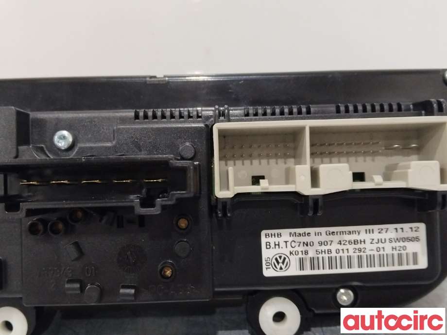 Varmeapparat betjening til VW Caddy 2010-2015 (Type III, Fase 2)  (VOLKSWAGEN|7N0907426CA|7N0907426BH)