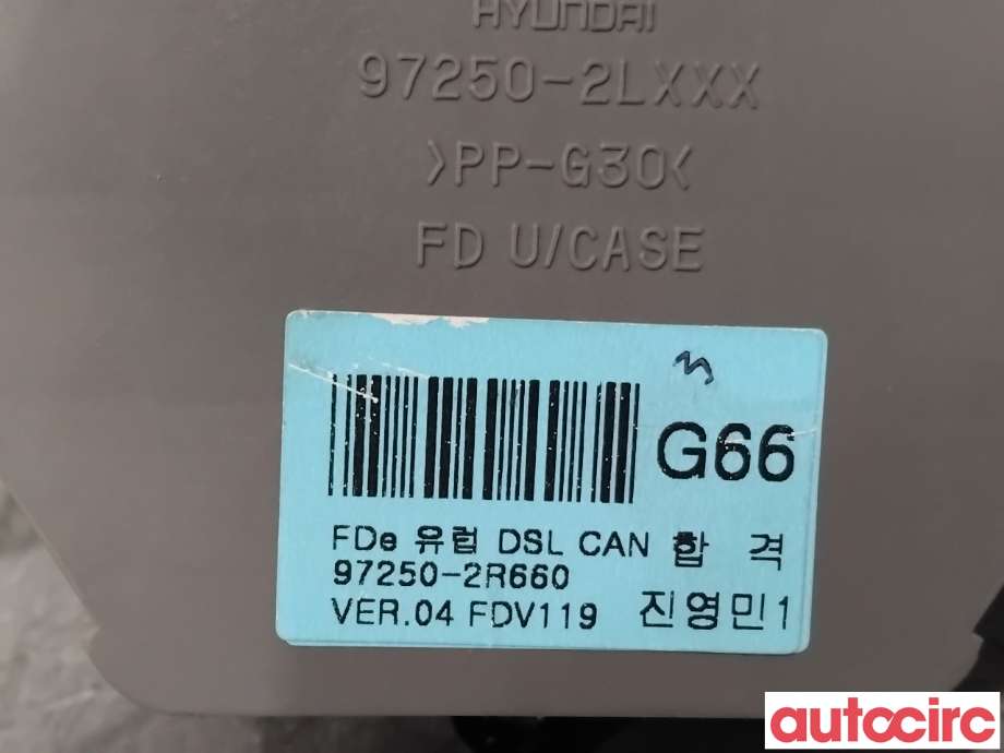 Varmeapparat betjening til Hyundai i30 2007-2012 (Type I)  (HYUNDAI|972502R660||97250-2R660)