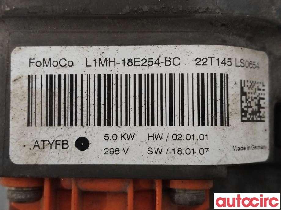 Motorvarmer elektrisk til Ford Mustang Mach-e 2020-->>  (FORD (US)|2436362|L1MH-18E254-BC)