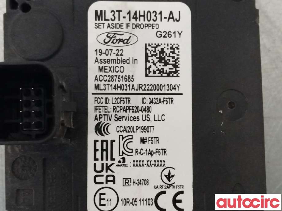Sensor radar til Ford Mustang Mach-e 2020-->>  (FORD (US)|2657693|ML3T-14H031-AJ)