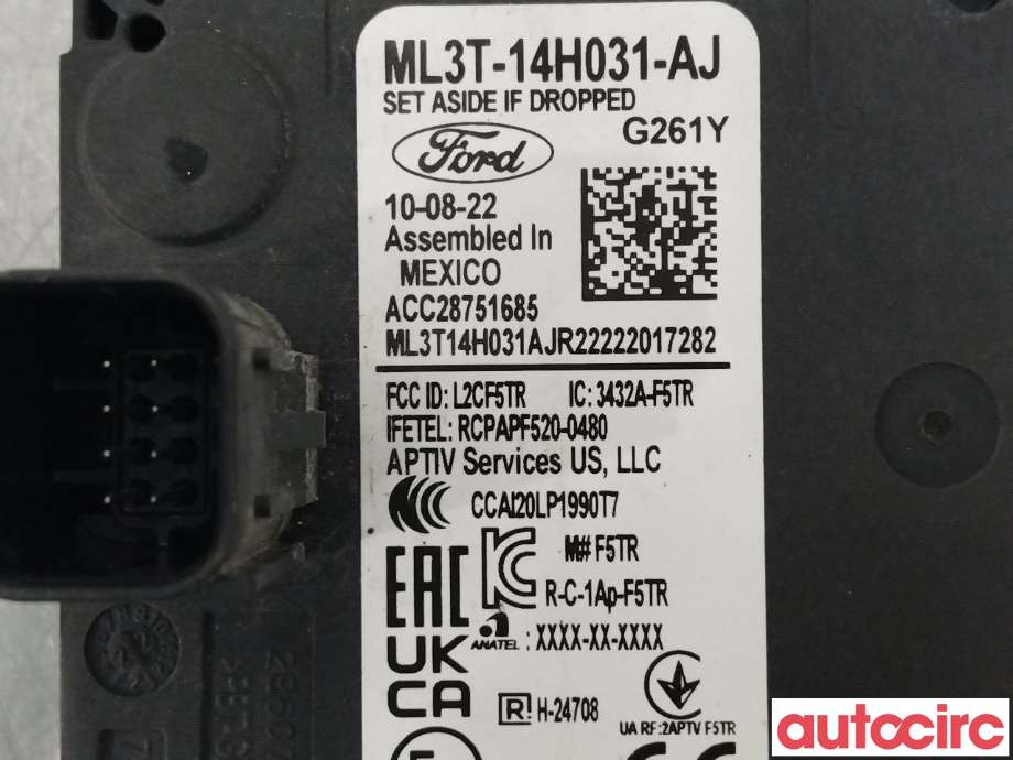 Sensor radar til Ford Mustang Mach-e 2020-->>  (FORD (US)|2657693|ML3T-14H031-AJ)