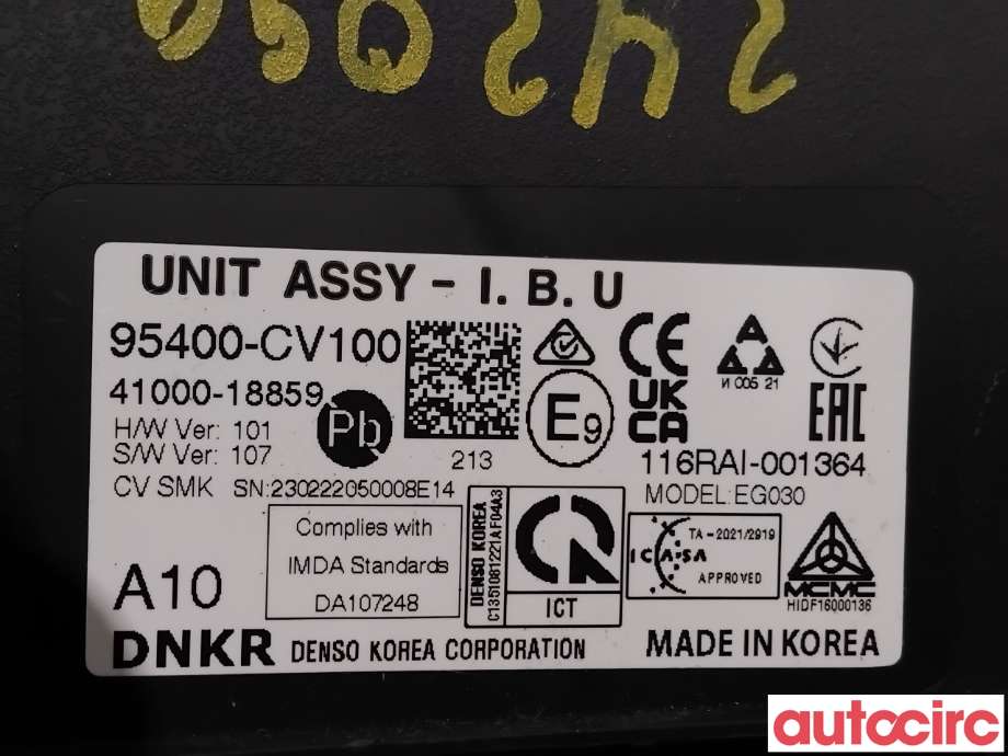 Styreenhet diverse til Kia EV6 2021-->>  (KIA|95400CV100|41000-18859|95400-CV100)