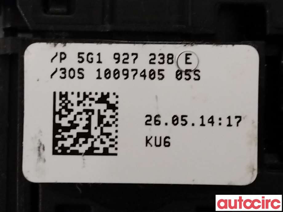 Bryter diverse til VW Golf VII 2012-2017 (Fase 1)  (VOLKSWAGEN|5G1927238E)