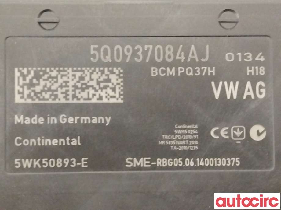 Styreenhet comfort (BCM) til VW Golf VII 2012-2017 (Fase 1)  (VOLKSWAGEN|5Q0937084AJ)
