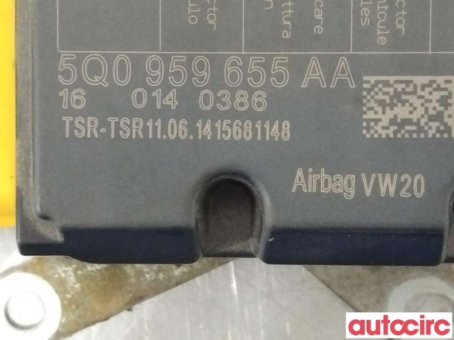Airbag elektronikk til VW Golf VII 2012-2017 (Fase 1)  (VOLKSWAGEN|5Q0959655AA)