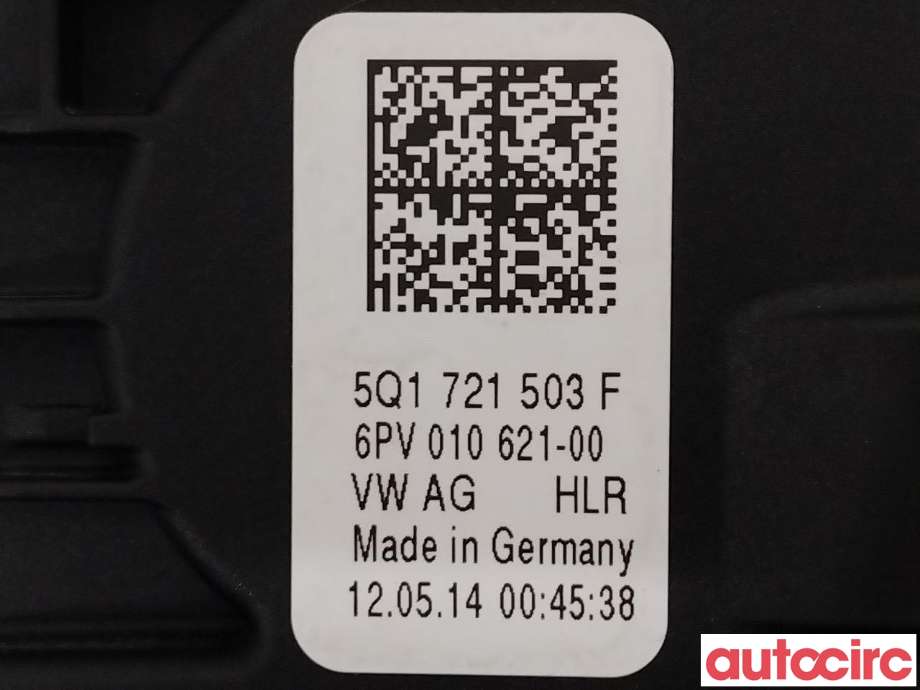 Pedal gass til VW Golf VII 2012-2017 (Fase 1)  (VOLKSWAGEN|5Q1723503K|5Q1721503H|5Q1721503F)