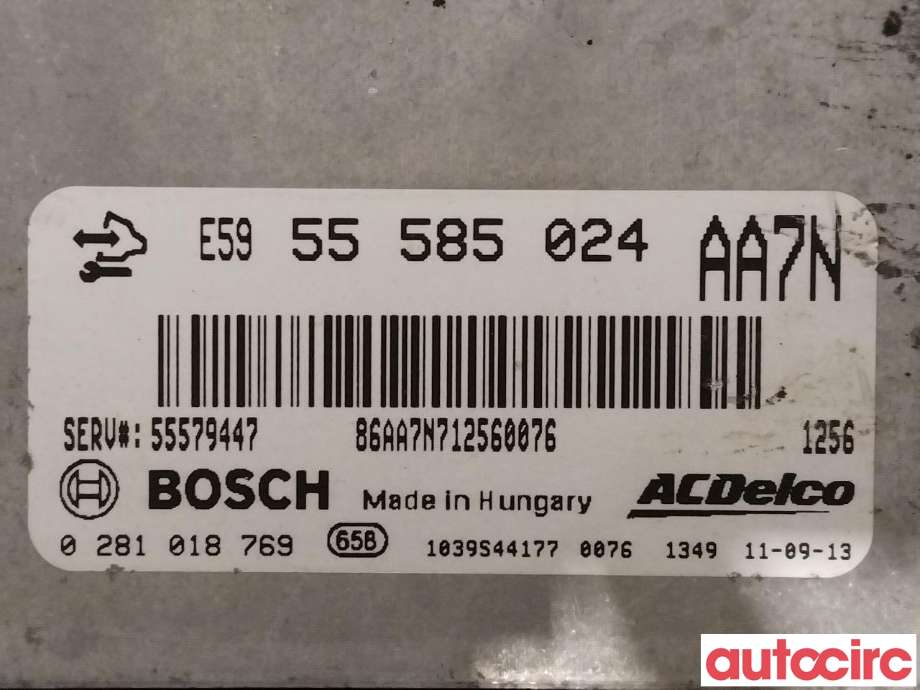 Styreenhet motor til Opel Insignia A 2009-2014  (OPEL|55579447|0281018769|55585024)