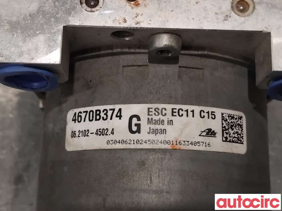 ABS sentral til Mitsubishi Outlander 2015-->> (Type III, Fase 2)  (MITSUBISHI|4670B702|062109-79103|4670B374)