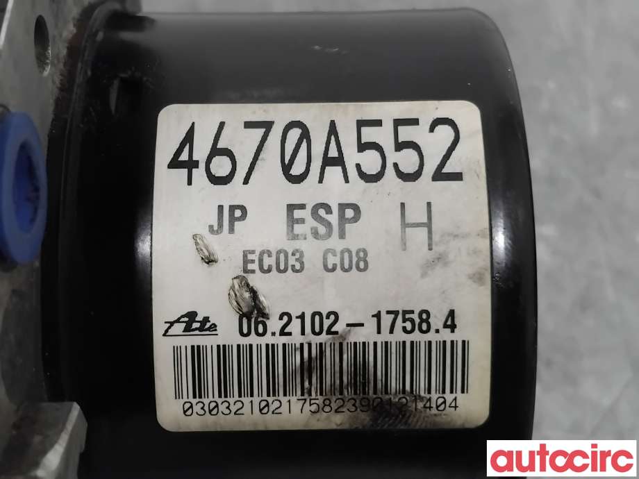 ABS sentral til Mitsubishi Outlander 2010-2012 (Type II, Fase 2)  (MITSUBISHI|4670A553|062109-57693|4670A552)