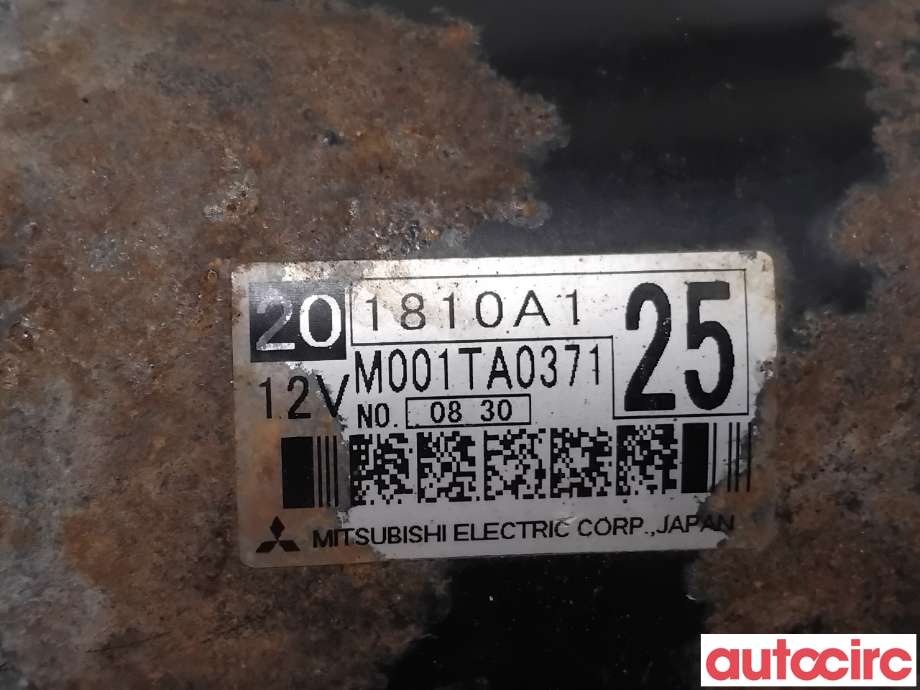 Starter diesel til Mitsubishi Outlander 2010-2012 (Type II, Fase 2)  (MITSUBISHI|1810A125|M001TA0371)