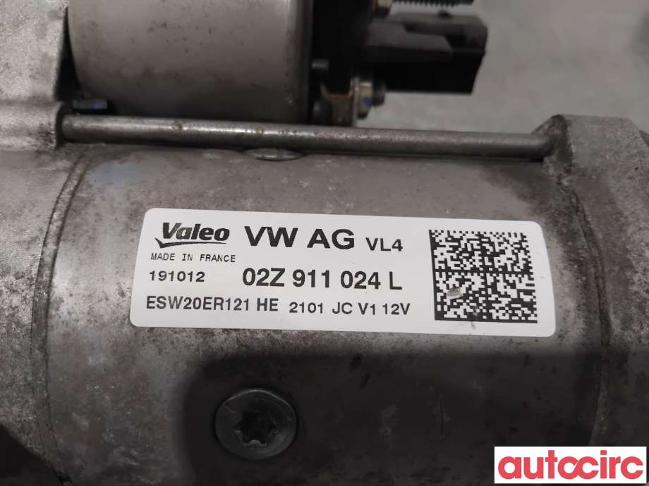 Starter diesel til VW Golf VII 2012-2017 (Fase 1)  (VOLKSWAGEN|02Z911024LX|ESW20ER121|02Z911021KX)