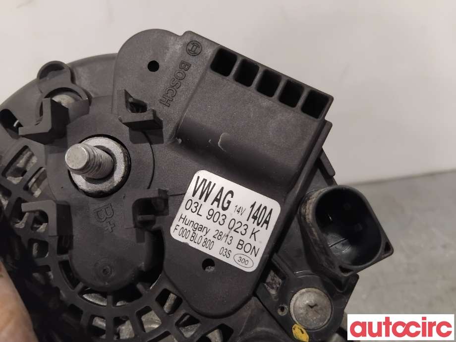Dynamo til VW Golf VII 2012-2017 (Fase 1)  (VOLKSWAGEN|03L903023KX|F000BL0800|04L903024SX)