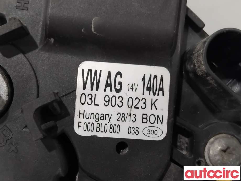 Dynamo til VW Golf VII 2012-2017 (Fase 1)  (VOLKSWAGEN|03L903023KX|F000BL0800|04L903024SX)