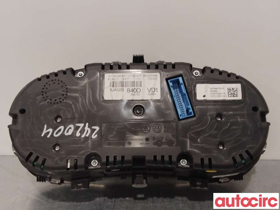 Instrumentpanel til Škoda Rapid 2012-2019  (SKODA|5JA920840D)