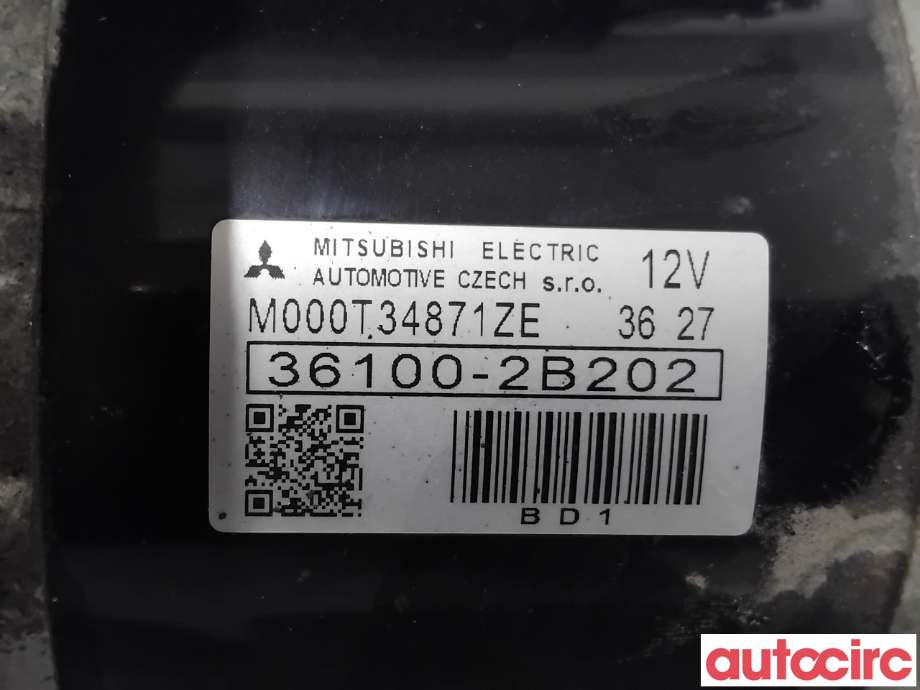 Starter til Kia Venga 2010-2017  (KIA|361002B220|M000T34871ZE|36100-2B202)