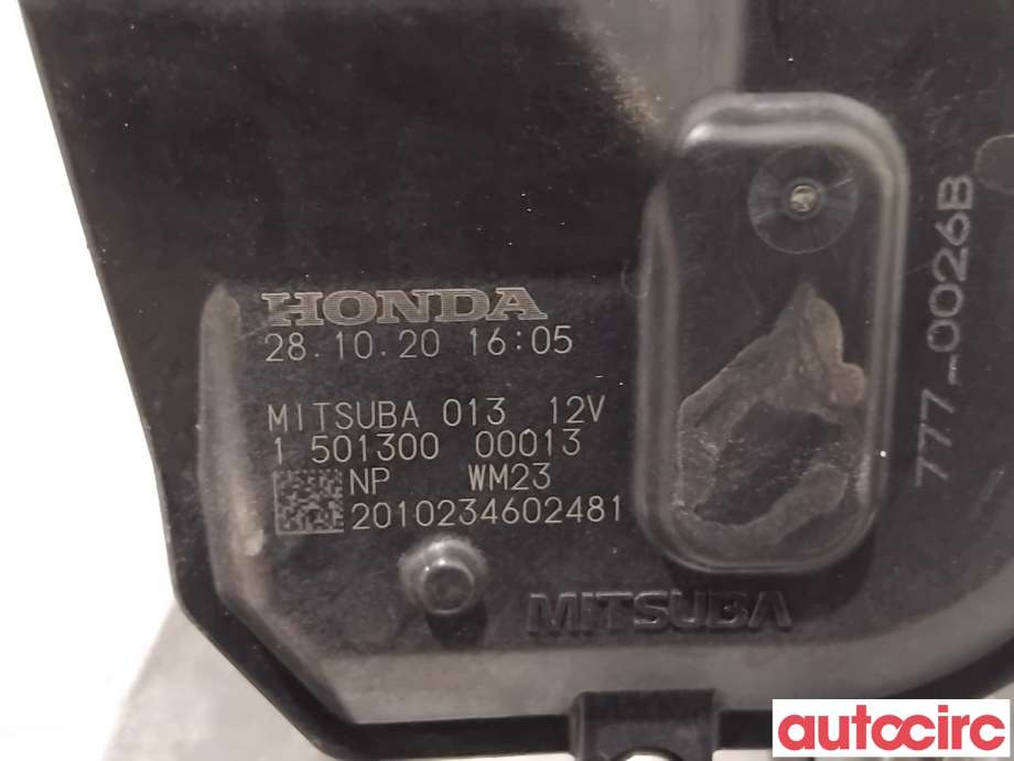 Viskermotor frontrute til Honda e 2020-->> (HONDA|76505-TYF-G01|)