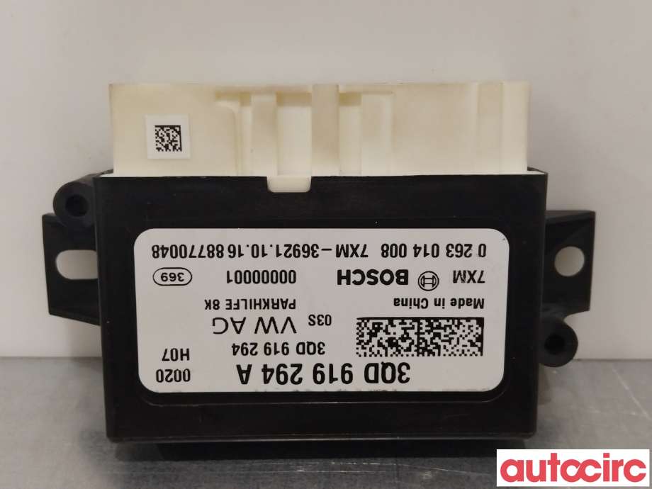 Styreenhet parkering til VW Tiguan, 2016-2020 (Type II, Fase 1) (VOLKSWAGEN|3Q0919294B)