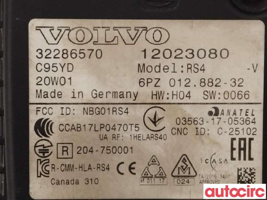 Sensor radar til Volvo XC40 2018-2024 (VOLVO|32286570)