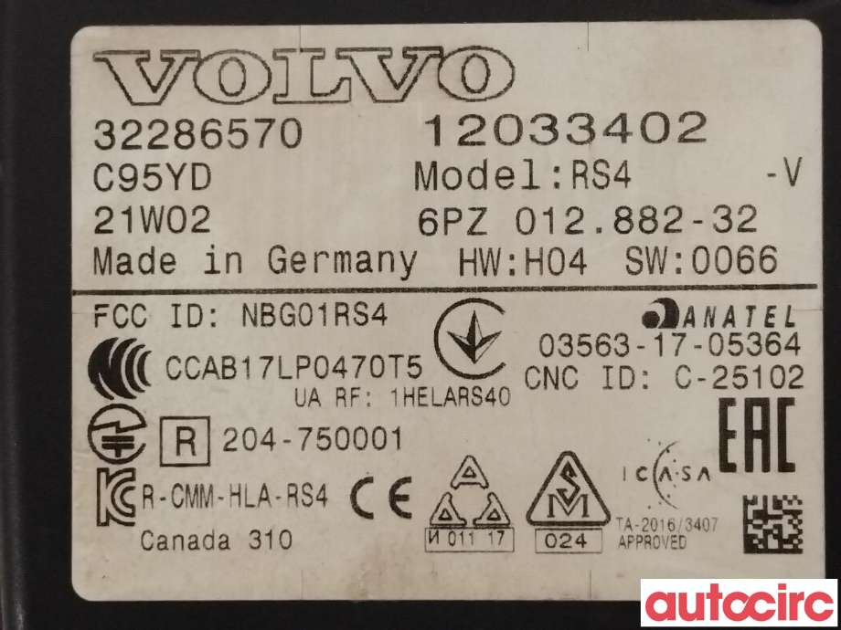 Sensor radar til Volvo XC40 2018-2024  (VOLVO|32286570)